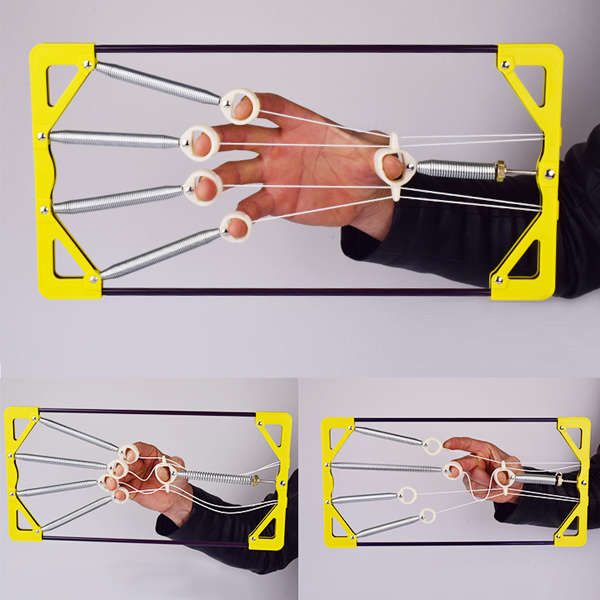 Adjustable Finger Hand Power Up Trainer Hand Grip Exerciser for Guitar Music Sp