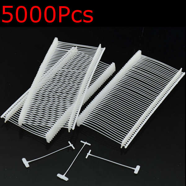 5000Pcs Strong Barbs Fasteners For Garment Brand Price Label Tag Pin Tagging Gun