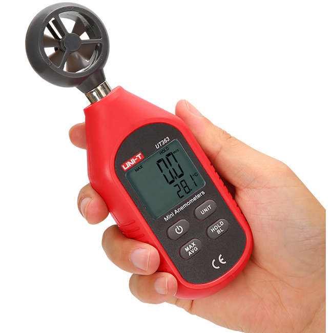 UNI-T UT363 Mini Digital Wind Speed Meter Pocket Anemometer Speed Temperature T