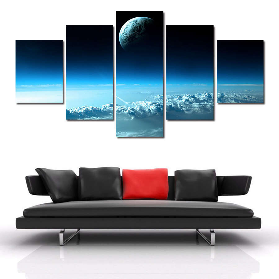 5  Cascade The Moon's Beauty Picture Canvas Wall Painting Picture Home Decorati