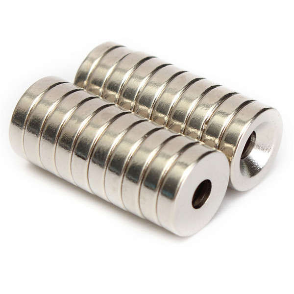 20pcs N50 12x3mm Strong Countersunk Ring Magnets 4mm Hole Rare Earth Neodymium