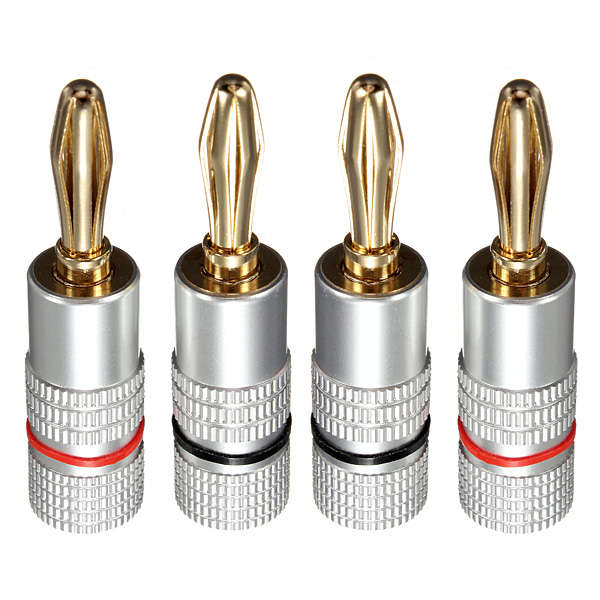 4Pcs B1 4mm Wire Music Speaker Cable Banana Plug Connector