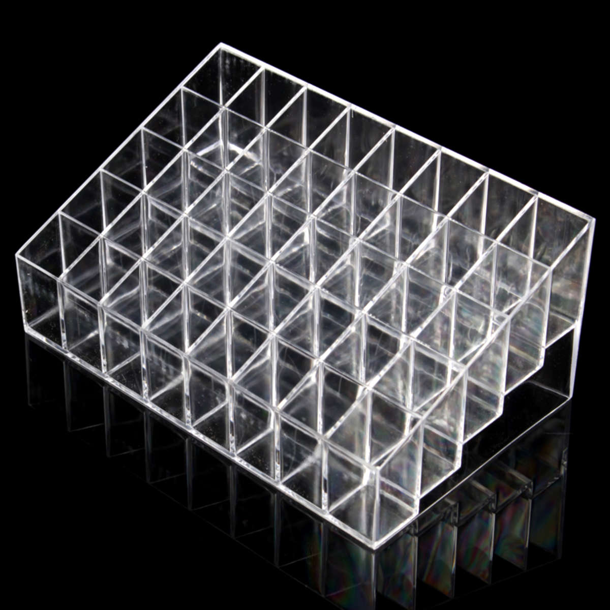 40 Clear Acrylic Lipstick Holder Stand Display Cosmetic Makeup Case Acrylic Cos