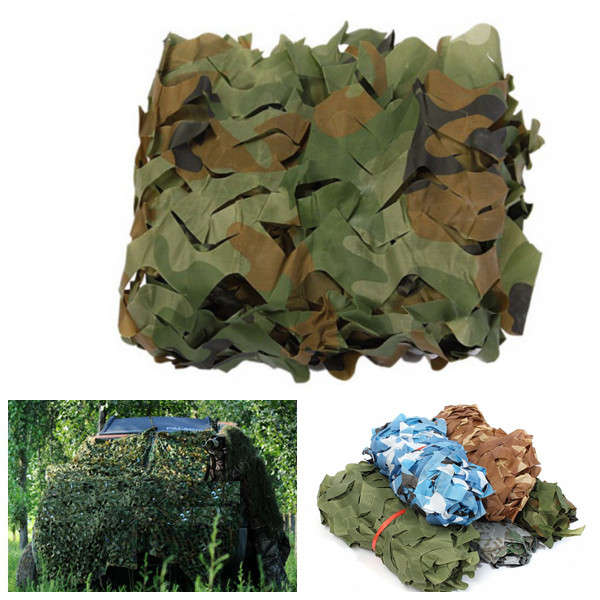 1x1.5m Camo Net Camouflage Sunscreen Cover For Camping Military Hunting Shootin