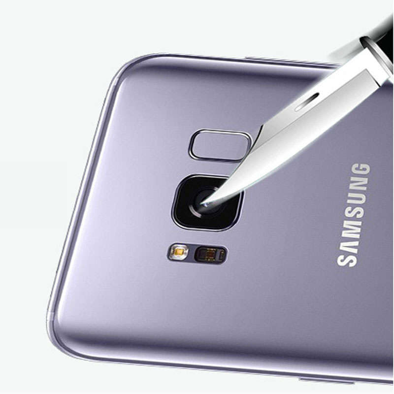 HD Clear Back Camera Lens+Flash Tempered Glass Protector Film for Samsung Galax