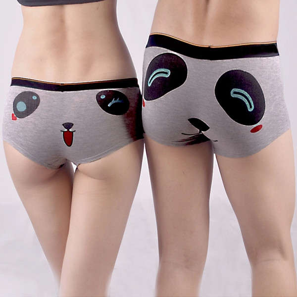 Couples Lover Cute Cartoon Panda Modal Cotton Boyshorts Character Boxers Funny
