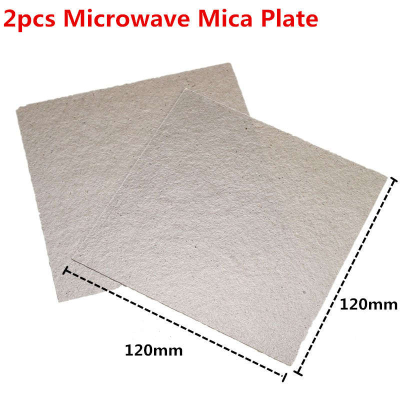 2pcs 120X120mm Microwave Mica Plate Microwave Common Accessories