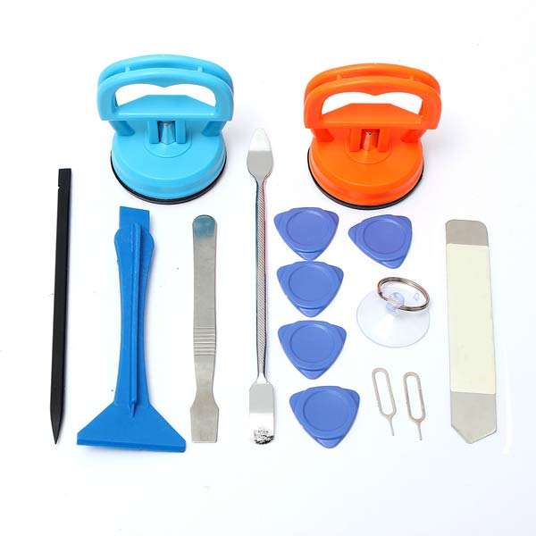 Opening Repair Tools Metal Spudger Set Scraper+Suction Cup For Tablet Cellphone