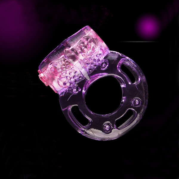 Male Thimbler Delay Plolicy Crystal Vibrate Ring