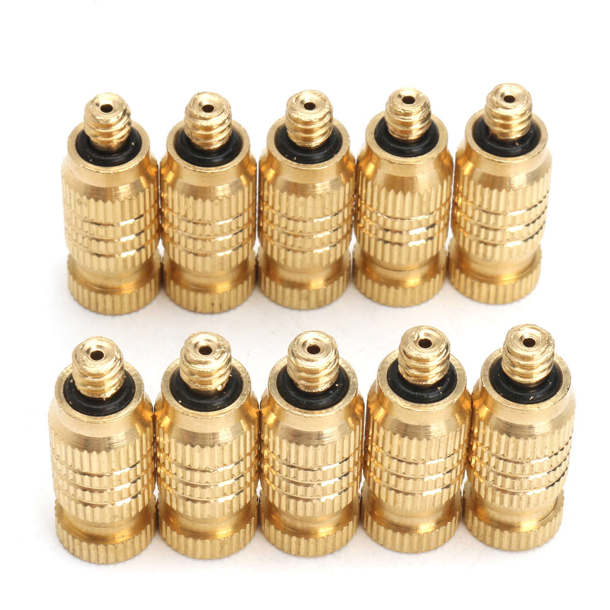 10Pcs 4mm Male Threaded Brass Misting Fogging Nozzle Spray Sprinkler Head Irrig