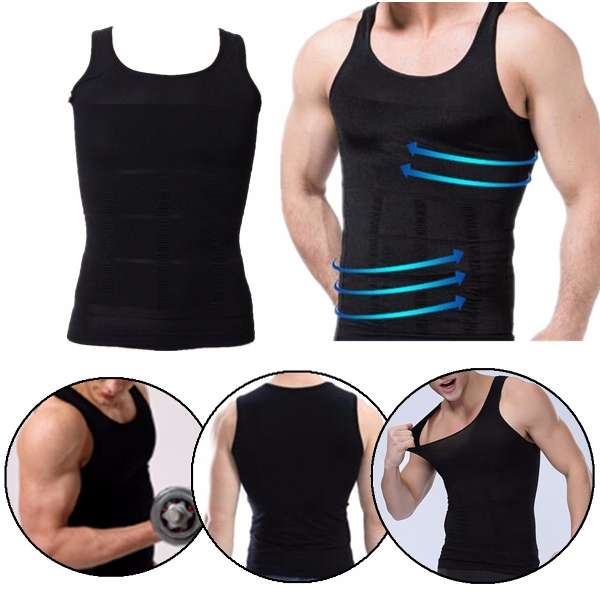 Men's Sexy Vest Body Slimming Fatty Tummy Shaper Underwear Corset