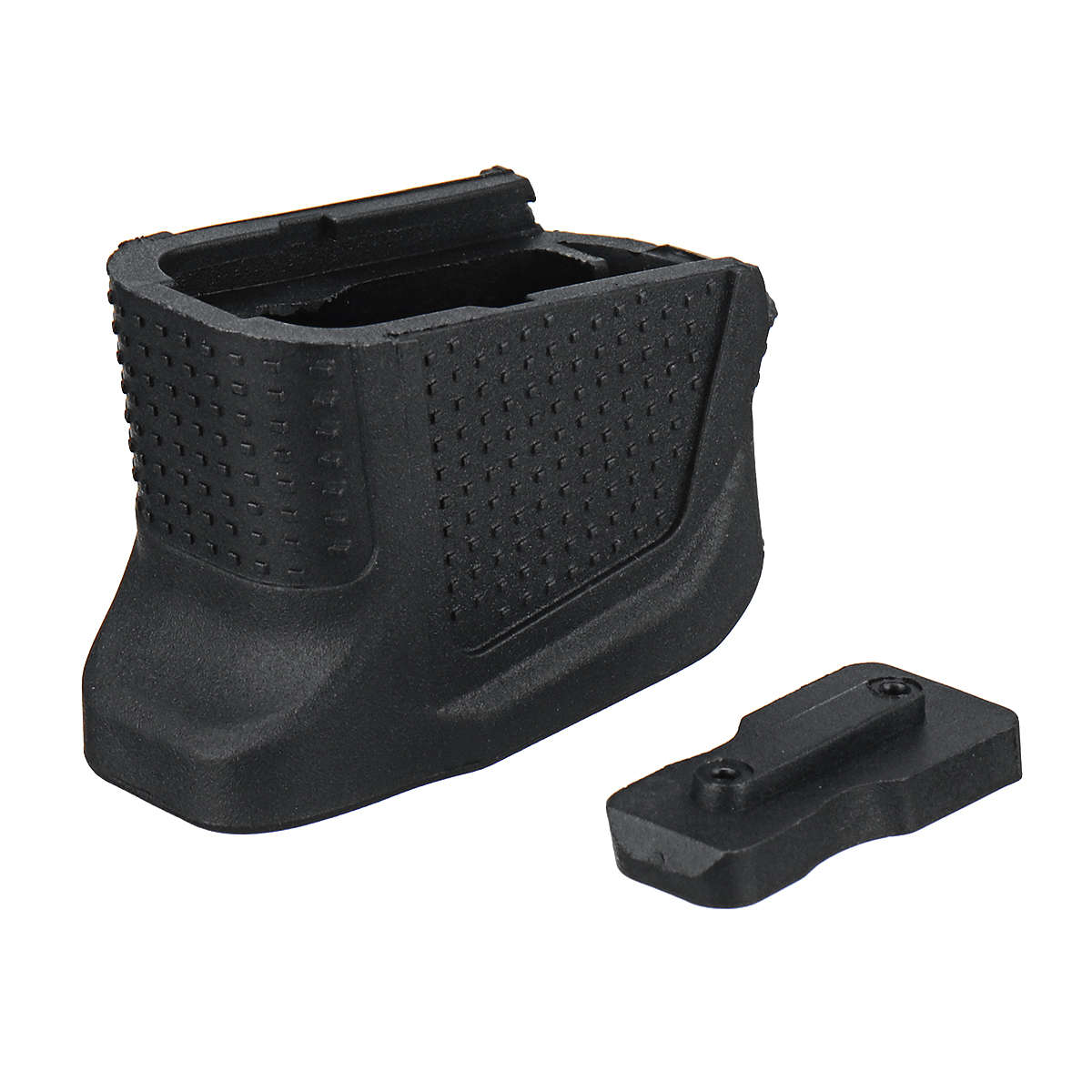 Replacement Enhanced Magazine Extension Base Plate Add with 2 Round For Glock 4