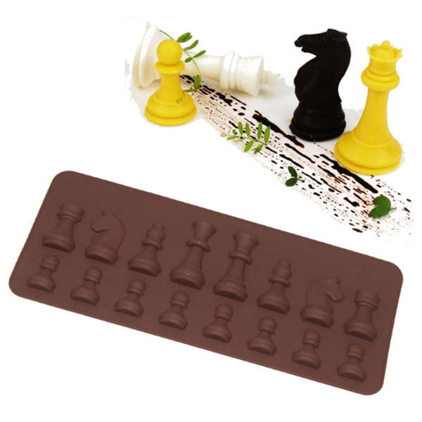Honana CF-BW16 Silicone Chess Fondant Cake Mold Chocolate Candy Sugar Mould Bak
