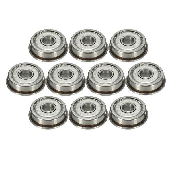10pcs F625ZZ 5x16x5mm Flange Ball Bearings