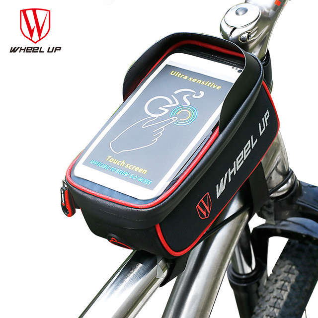 WHEEL UP Bicycle Touchscreen Front Frame Tube Cell Phone Waterproof Bag Bicycle