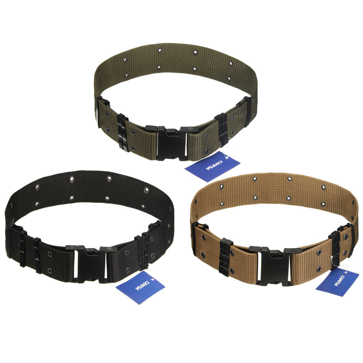 CAMTOA Women Men Braided Belts Adjustable Tactical Belt Sport Waistband