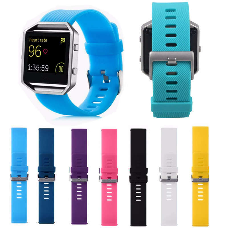 Colorful Silicone Replace Wristband Band Sport Strap For Fitbit Blaze Smart Wat