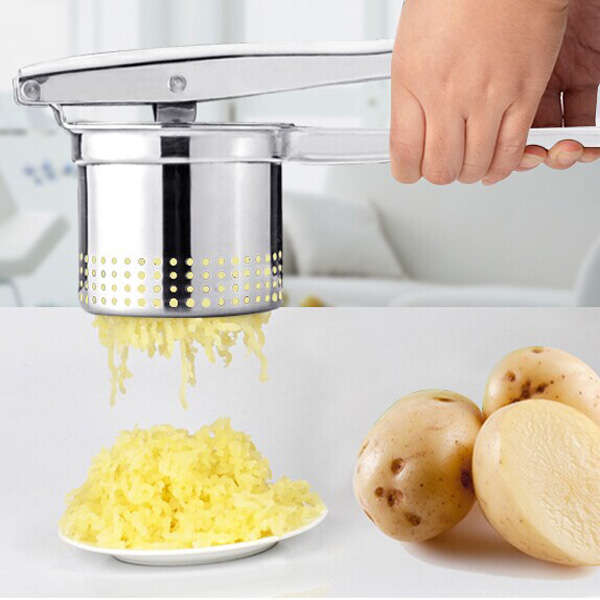 Stainless Steel Potato Ricer Manual Juicer Vegetable Garlic Fruit Lemon Orange