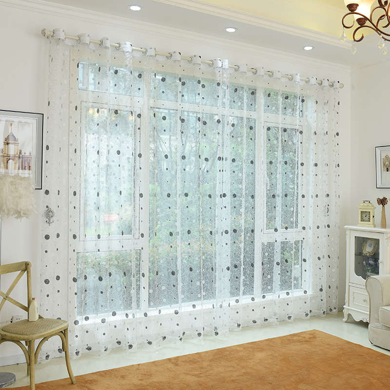 Honana WX-C11 1x2m Fashion Bird Nest Voile Door Curtain Panel Window Room Divid