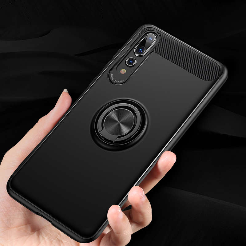 Bakeey 360 Adjustable Metal Ring Magnetic PC Protective Case for Huawei P20 / P