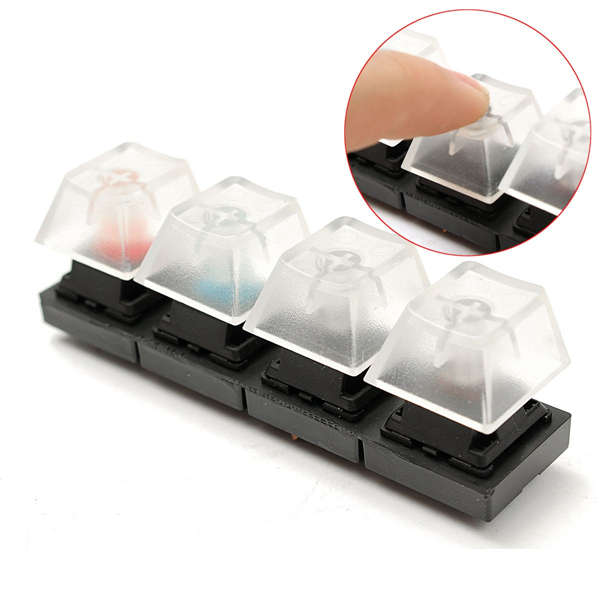 Mechanical Keyboards Switch Tester Set 4 Clear Cherry MX Switches Brown Black B