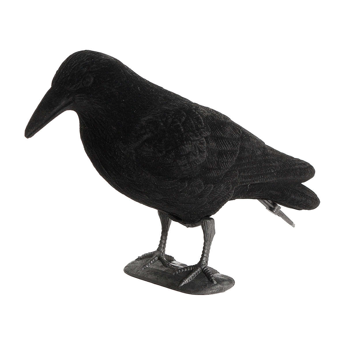Black Flocked Crow Hallowmas Decorations Hunting Shooting Decoy Deterrent Repel