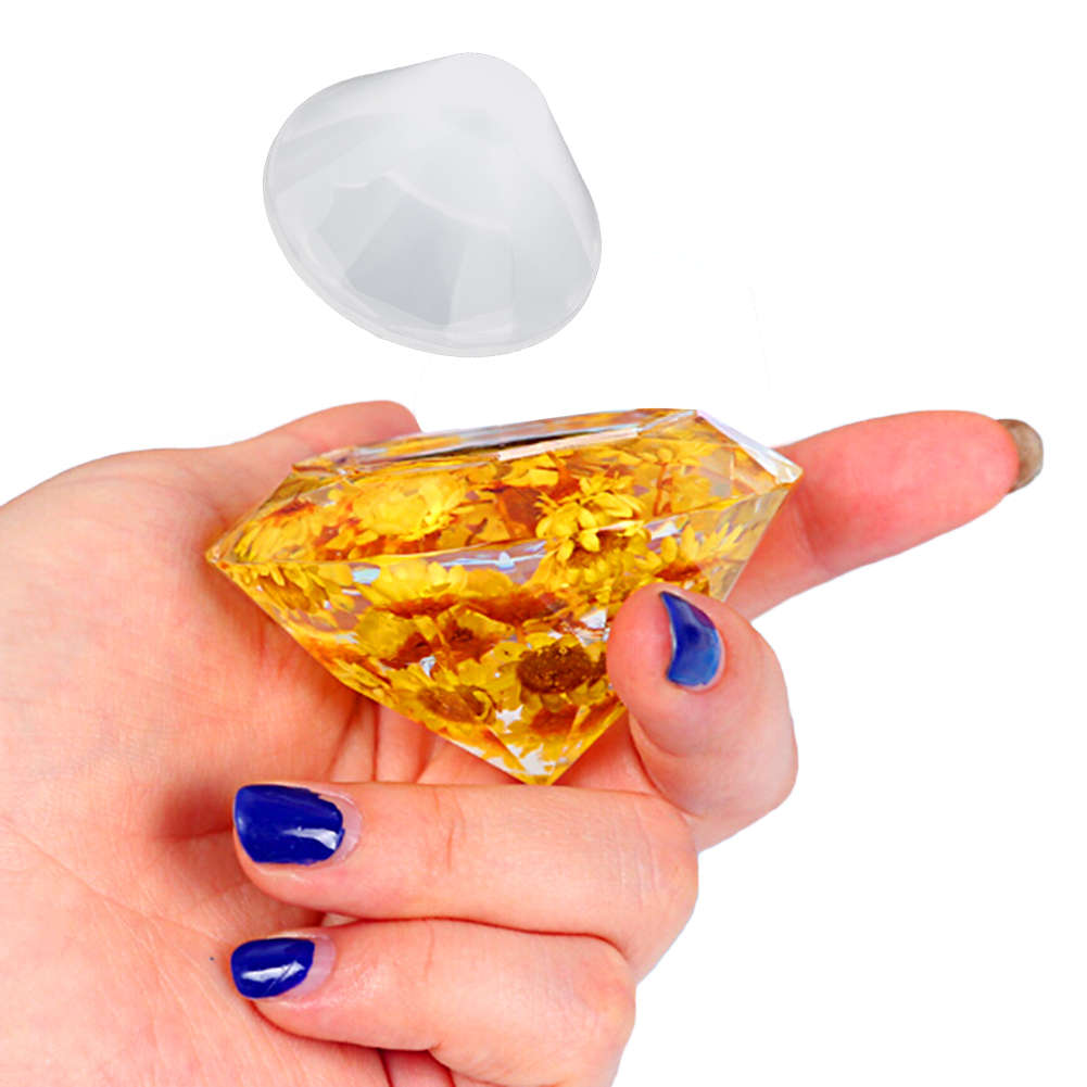 Diamond Shape Crystal Silicone Baking Mold DIY Handmade Jewelry Making Moulds M