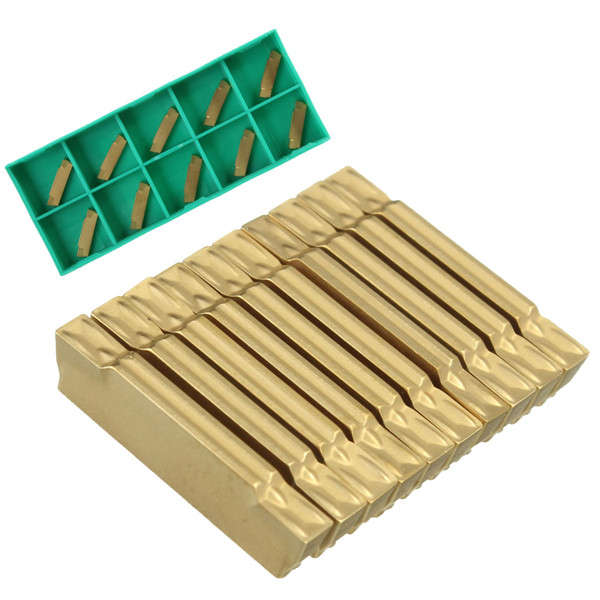 Drillpro 10pcs MGMN200-G 2mm Carbide Inserts for MGEHR/MGIVR Grooving Cut Off T