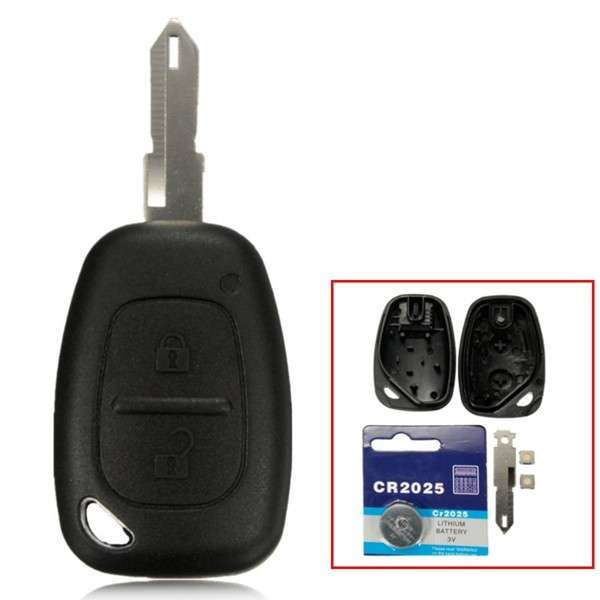 2 Button Repair Kit Remote Key Fob Case For Renault Trafic Vivaro Master Kangoo