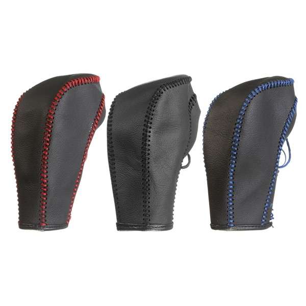 Black Genuine Leather Gear Shift Knob Cover for Chevrolet Cruze Captiva 2013 20