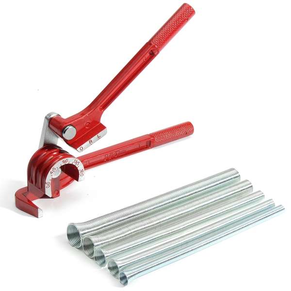 3 In 1 180¿ Tube Bender for Plumbing Copper Tube With 5pcs Metric Spring Bendin