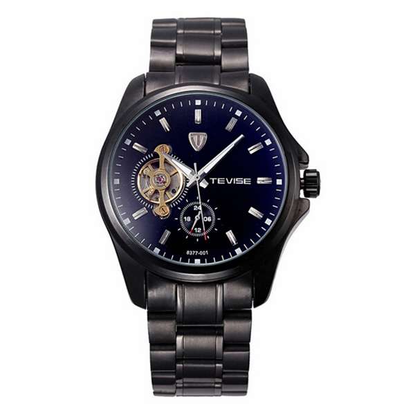 TEVISE Brand Mechanical Watch Fashion Stainless Steel Strap Business Men Wrist
