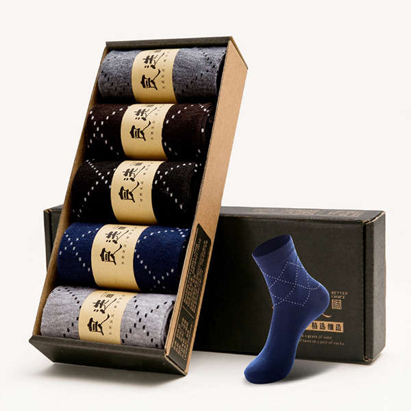 5 Pairs Weekly Socks Mens Brief Styles Deodorant Classic Business Breathable So