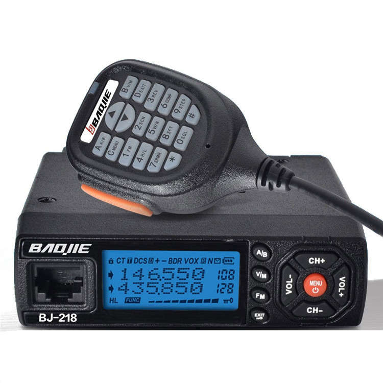 BaoJie BJ-218 25W Mobile Radio VHF UHF 136-174 400-470MHz Ham Radio Car Walkie