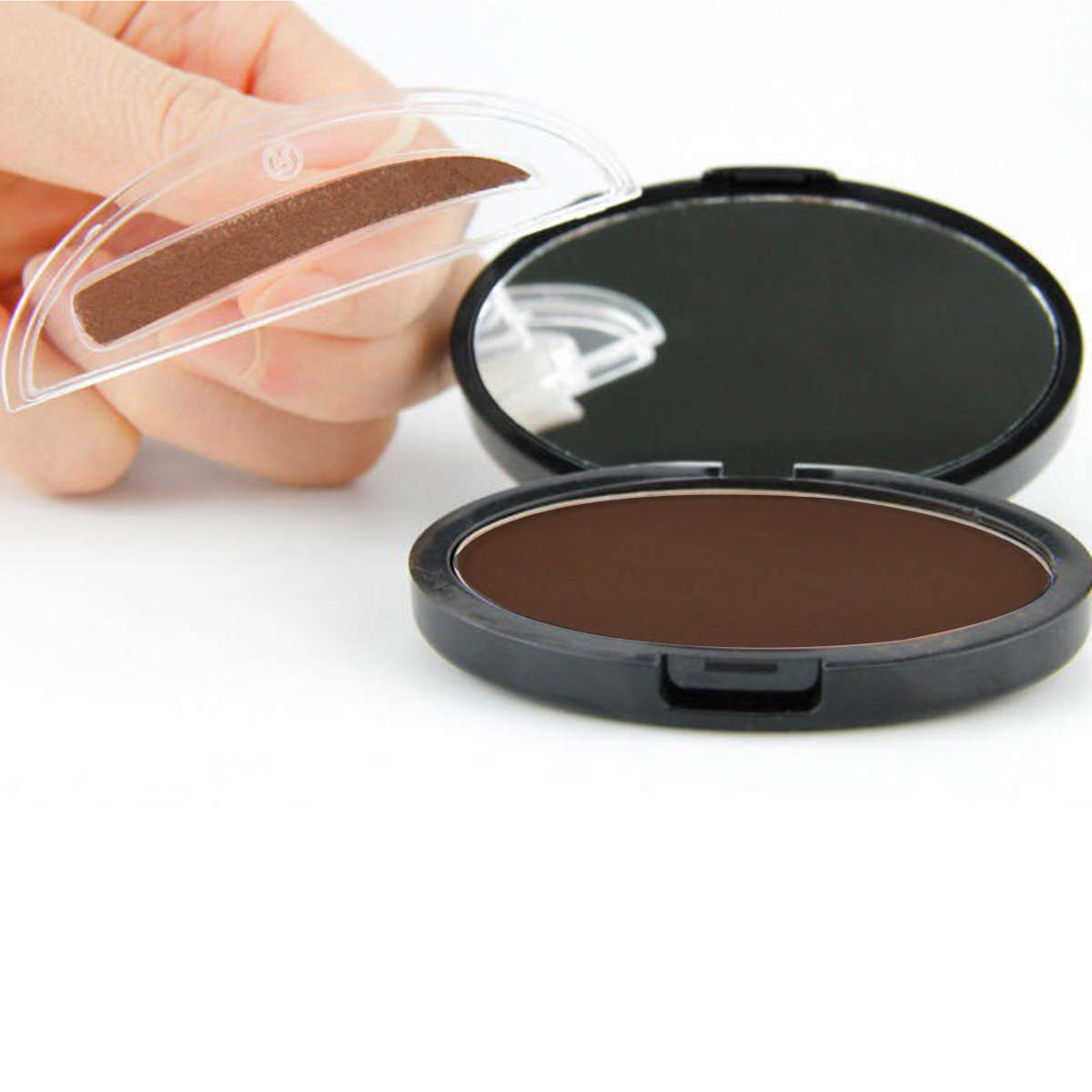 Grey Brown Makeup Eyebrow Gel Brow Stamp Powder Seal Waterproof Eyes Cosmetic B