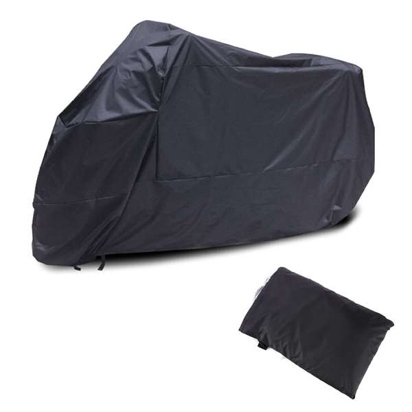 Motorcycle Bike Moped Scooter Rain Dust UV Resistant Cover Black