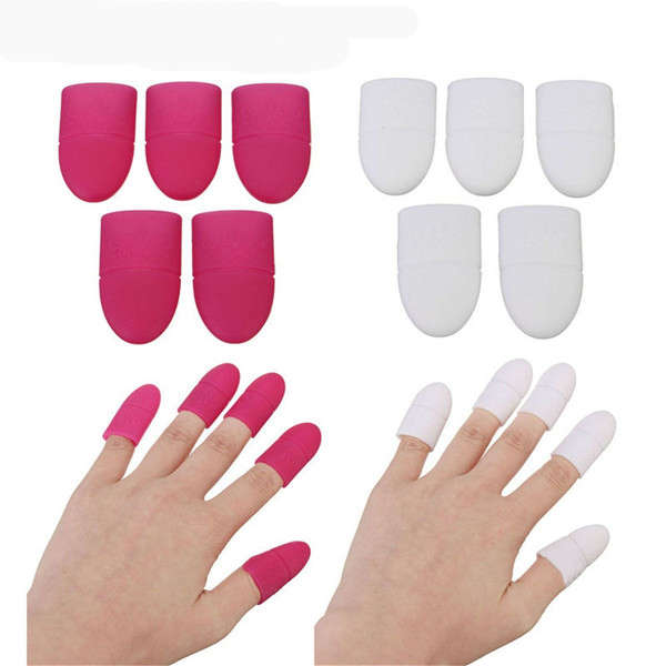 5pcs Soft Plastic UV Gel Polish Remove Soak Off Cap Comfortable Easy Cleaner Ma
