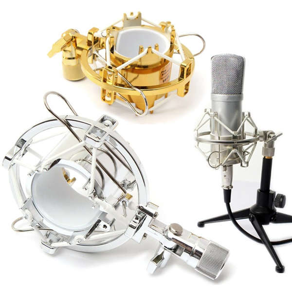 Microphone Shock Mount Cradle Holder Clip Stand for Recording Studio