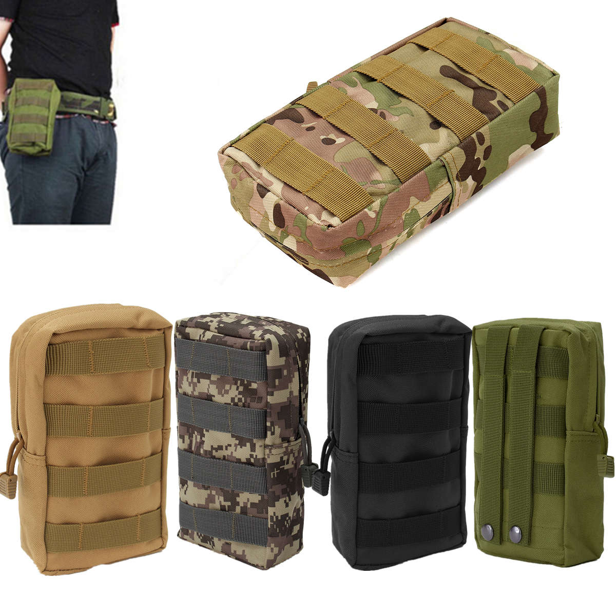 Outdoor Sport Tactical Portable Large Capacity Storage Bag Phone Pouch for Xiao