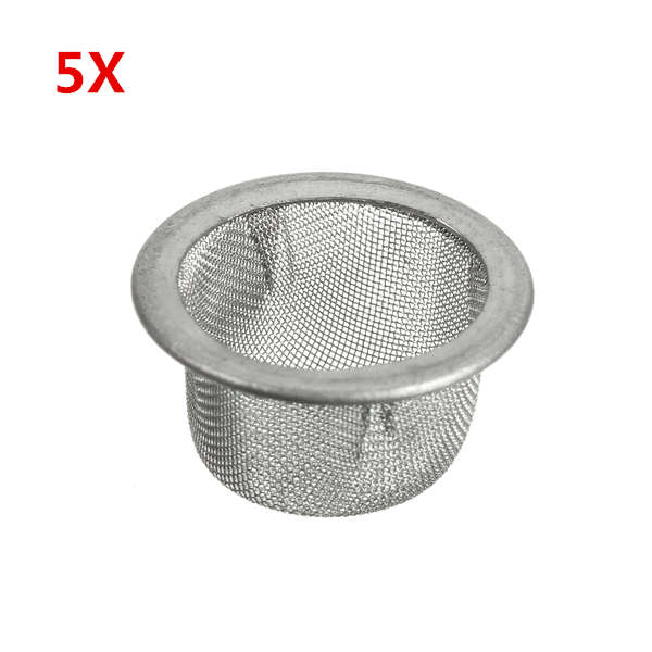 5Pcs 15mm Stainless Steel Metal Screen Mesh Filter for Crystal Tobacco Smoking