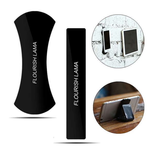 2 Pcs FLOURISH LAMA Poweful Sticky Gel Pad Wall Stand Anti Skid Mat Holder for