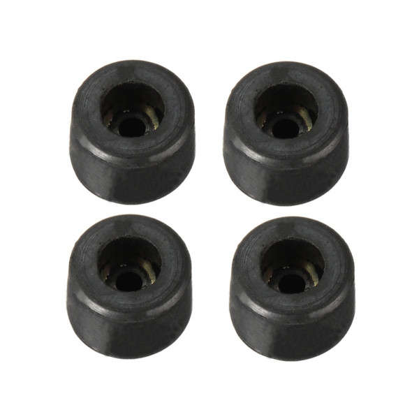 4Pcs Round Rubber Non-slip Cabinet Feet Instrument Box Foot Bumpers