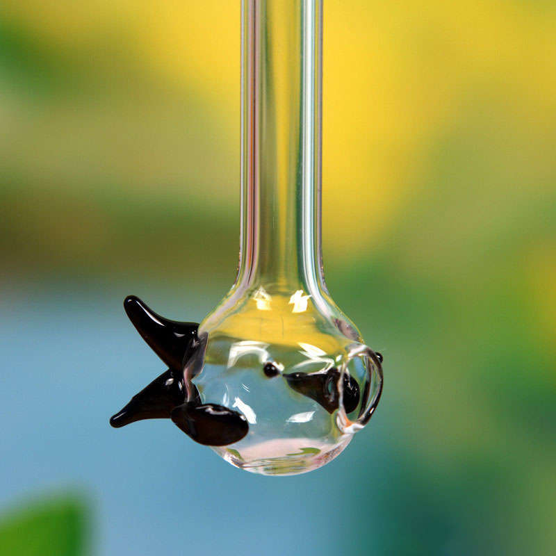 Creative Transparent Crystal Glass Straws Stirrer Miltifunction Fish Shape Drin