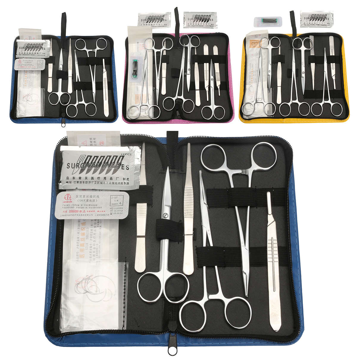 Practice Suture Kit including Professionally Developed Suturing Course Pack Too