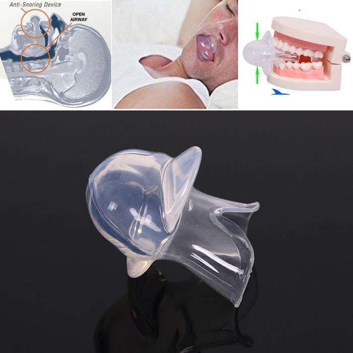 Food Grade Silicone Tongue Snoring Stopper Anti Snore StabilizingDevice Sleep A