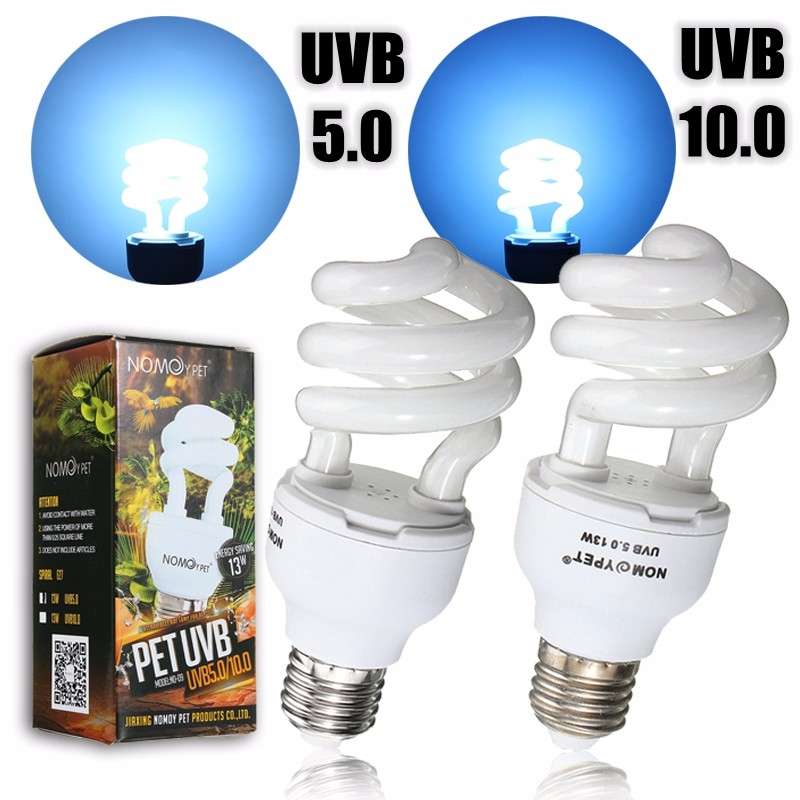Reptile 5.0 10.0 UVB 13W Compact Light Fluorescent Desert Terrarium Lamp Bulb 1
