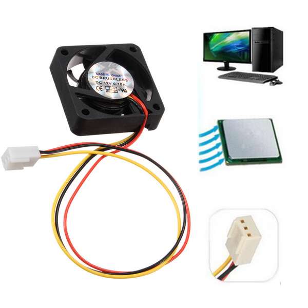 12V Internal Desktop Computer CPU Case Cooling Cooler Master Silent Fan 4cm