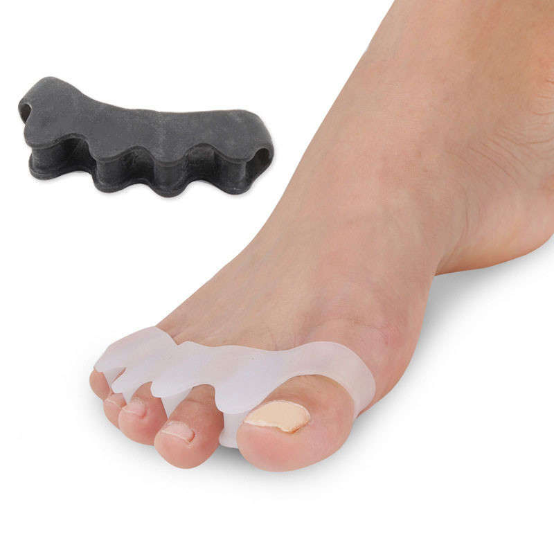 2Pcs Silicone Toe Gel Correction Relief Pain Toe Separator Finger Feet Care