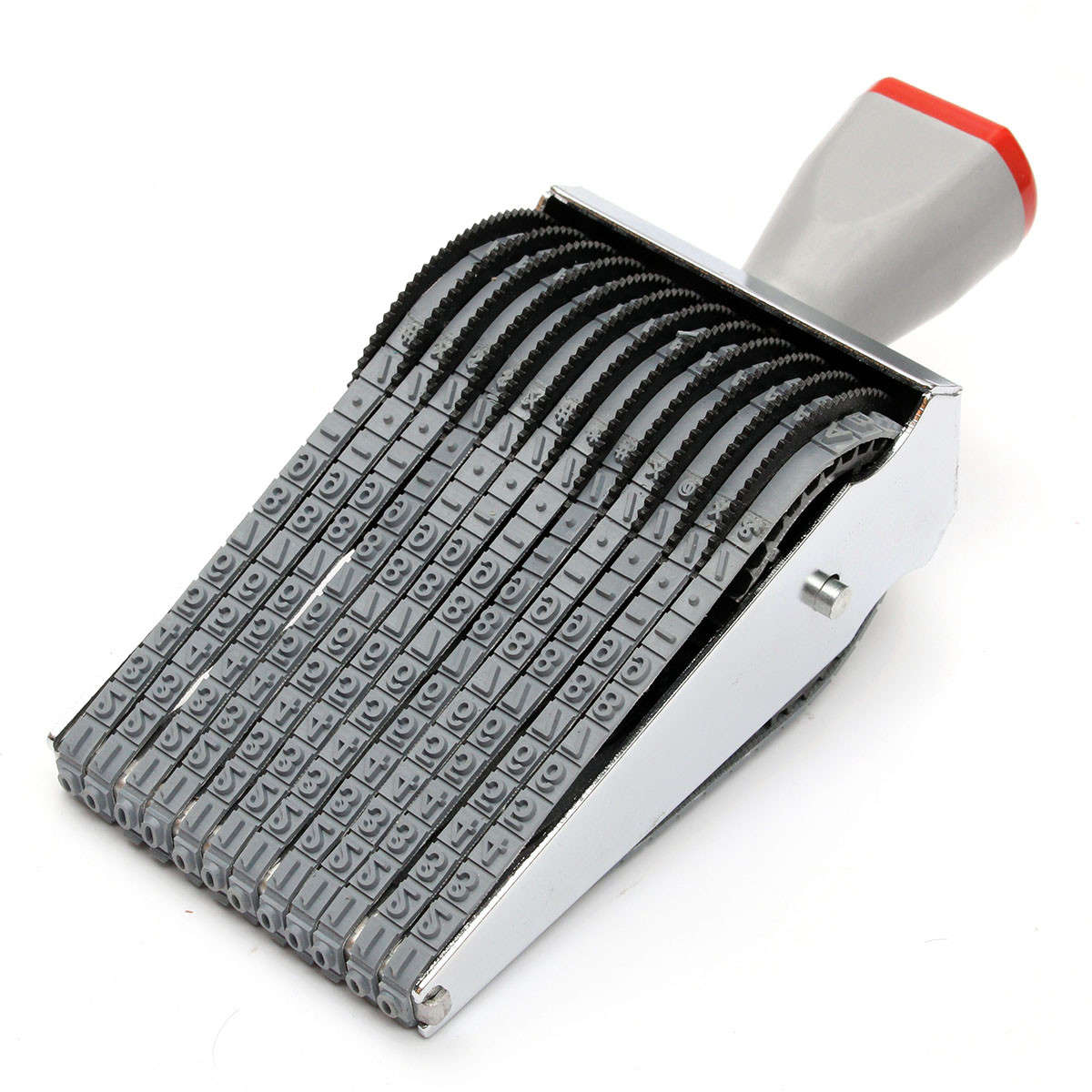 12 Digit Rubber Rolling Stamp English Alphabet Letter Number Symbol Rolling Whe