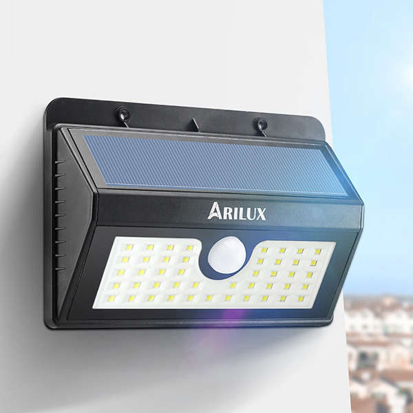 ARILUX AL-SL 07 Wireless Solar Powered 45 LED Waterproof PIR Motion Sensor Outd